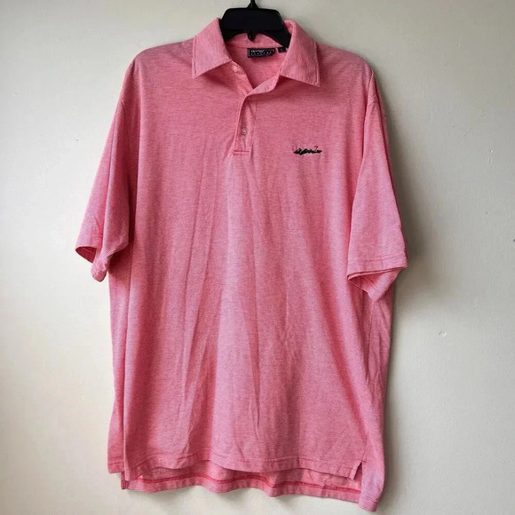 Bobby Jones Mens Red Polo‎ Golf Shirt Size L Shortsleeve Collared - Picture 1 of 2